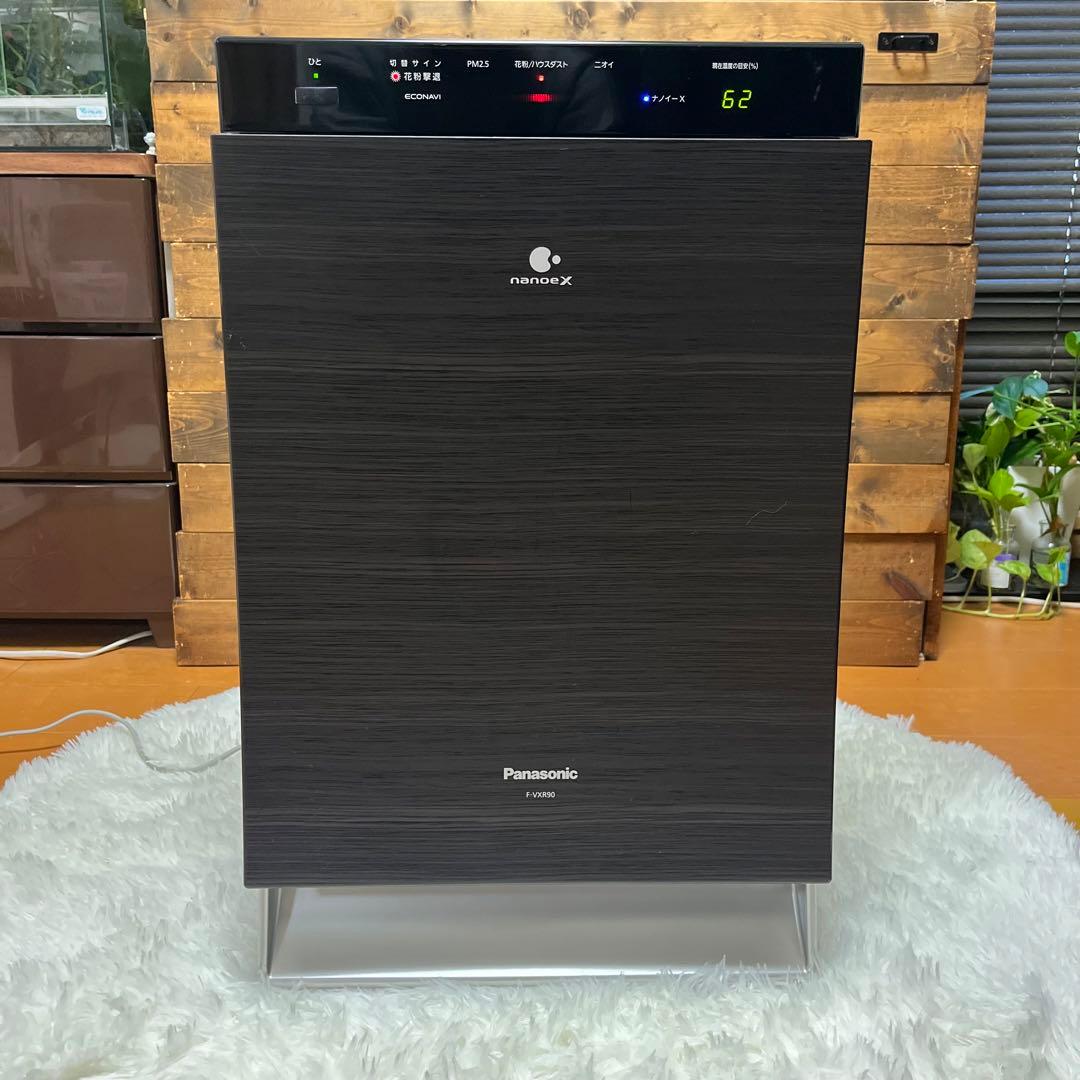 【美品/40畳対応】Panasonic 加湿空気清浄機 F-VXR90 ブラック
