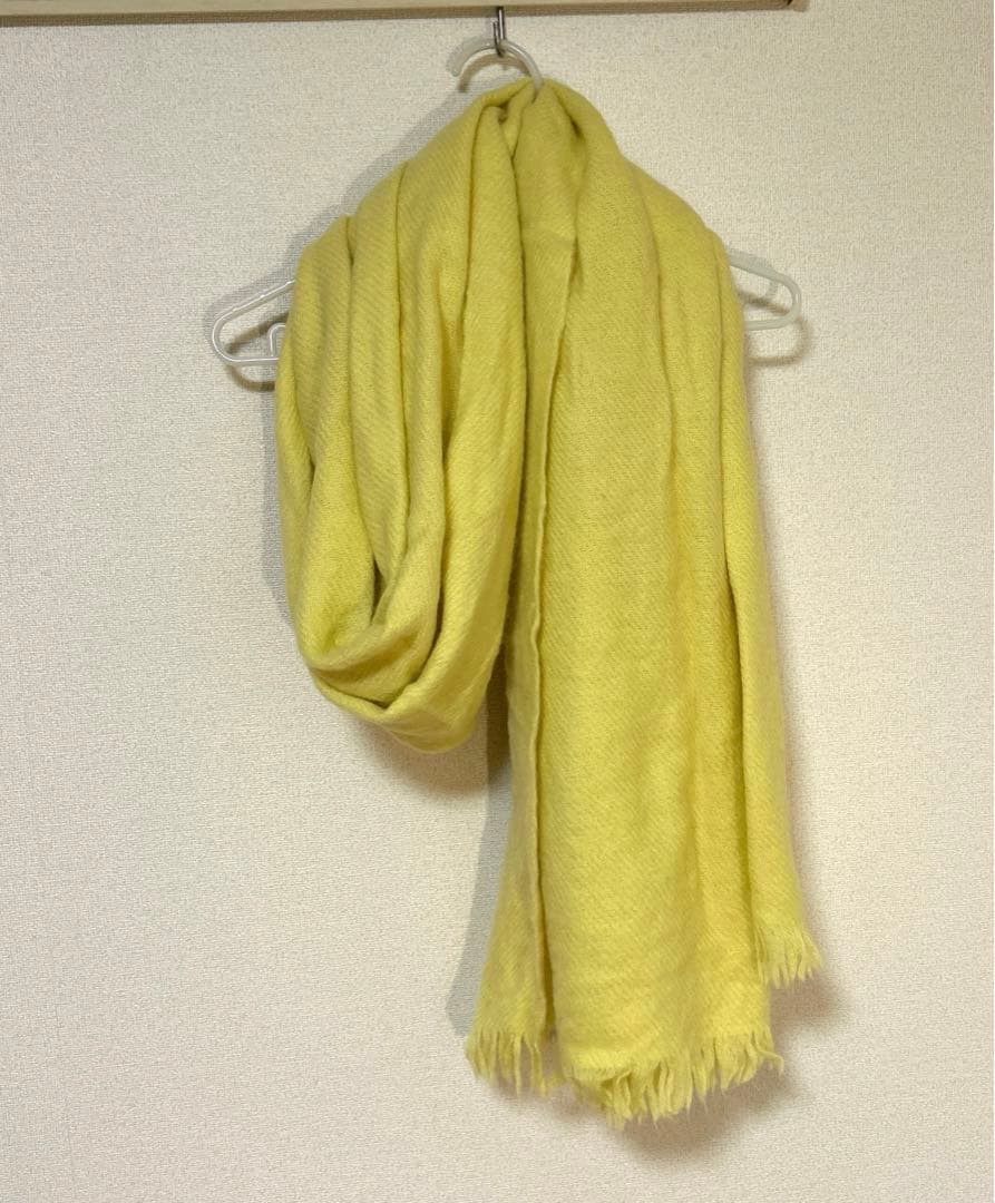 asauce meler アソースメレ アルパカ マフラー ストール イエロー