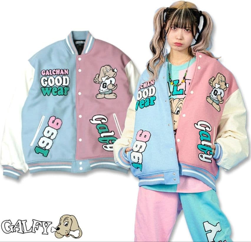 ガルフィー クレイジーわんわん大学 スタジャン ブルゾン 中型犬 L