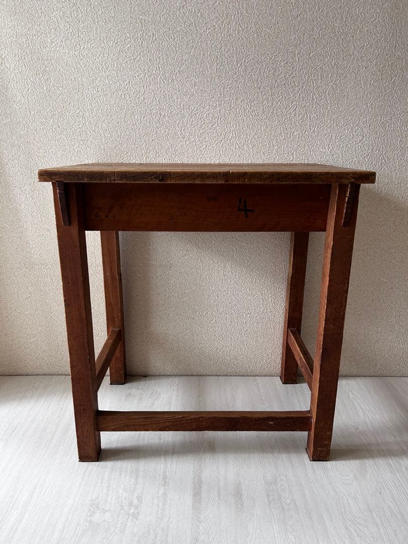 古道具　アンティーク　昭和レトロ　小学校机　机