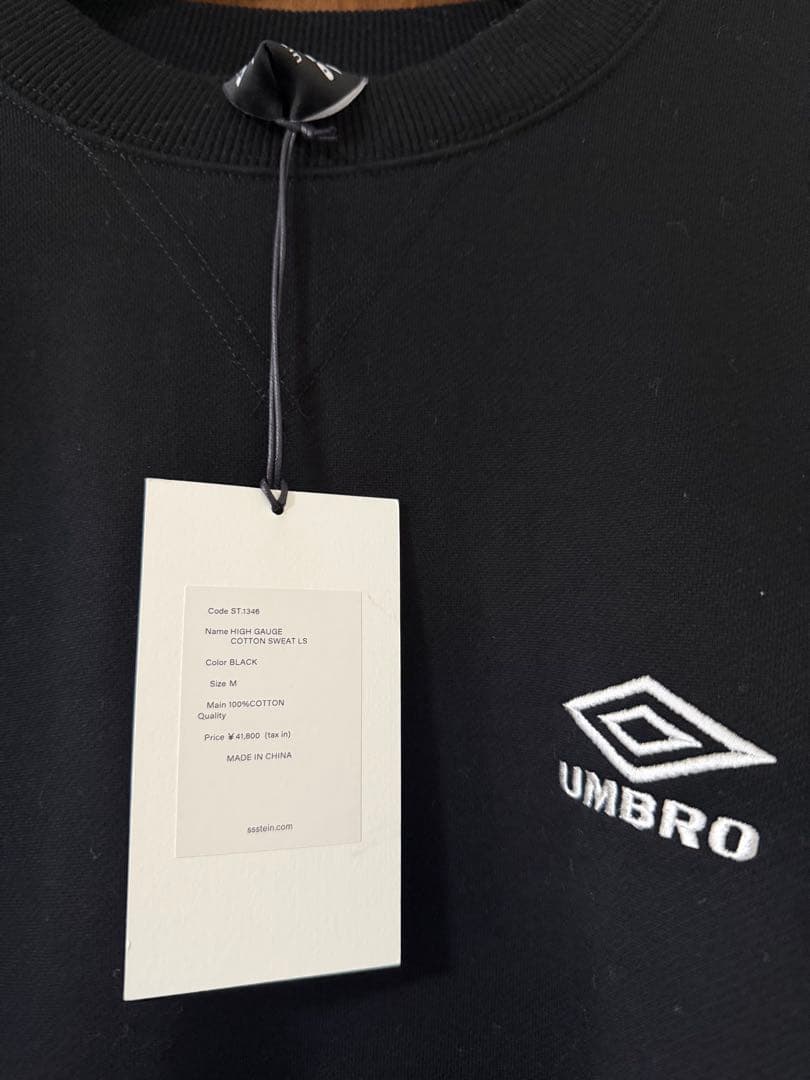 トップス ssstein UMBRO HIGH GAUGE COTTON SWEAT LS