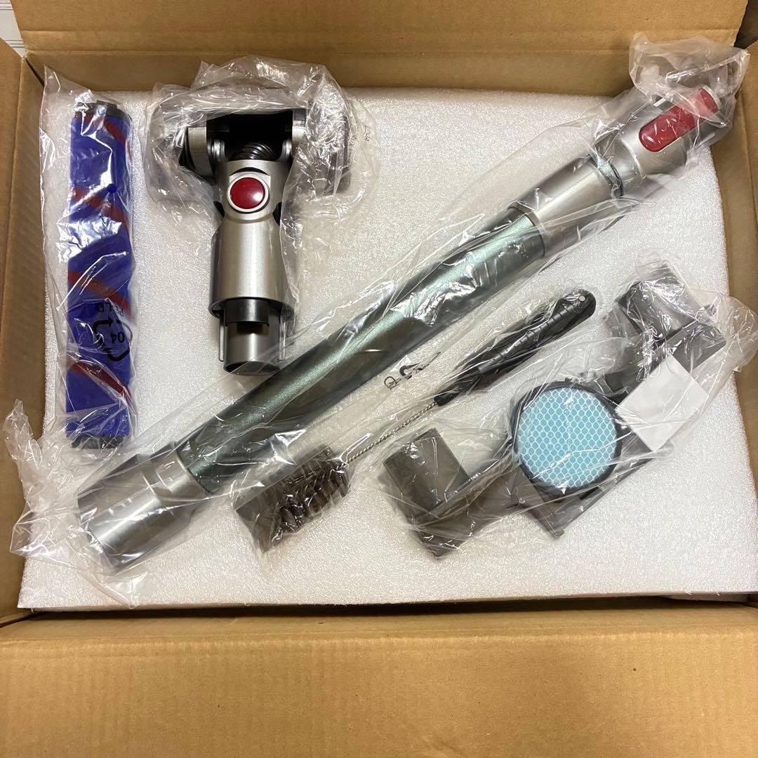 サイクロン式　コードレス掃除機　強力吸引　自立式　緑色LED　LED液晶　軽量