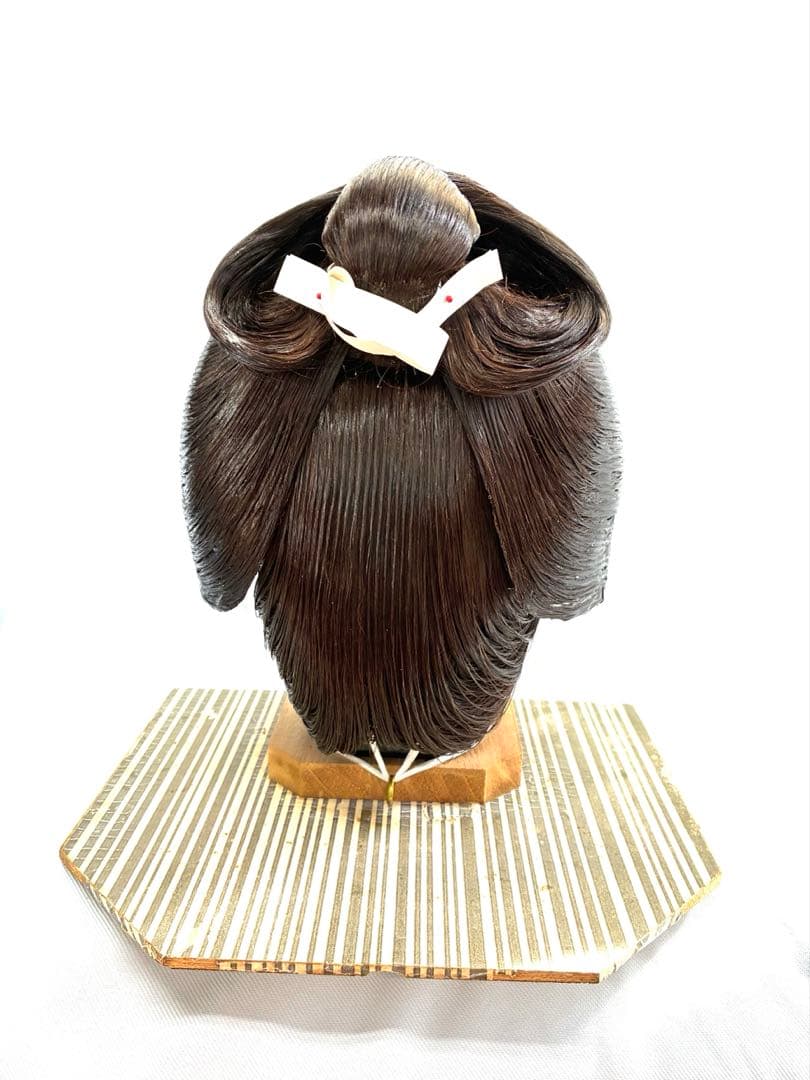 辰巳7号、前割れ、中古舞踊かつら、日本髪かつら、大衆演劇かつら、ケース付き