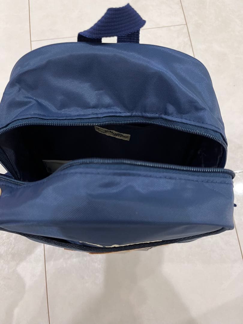 miki house クマ刺繍 リュック ネイビー