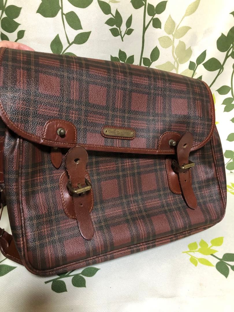 メ(^ ^)y【美品】ポロラルフローレン ヴィンテージ バッグ チェック タグ