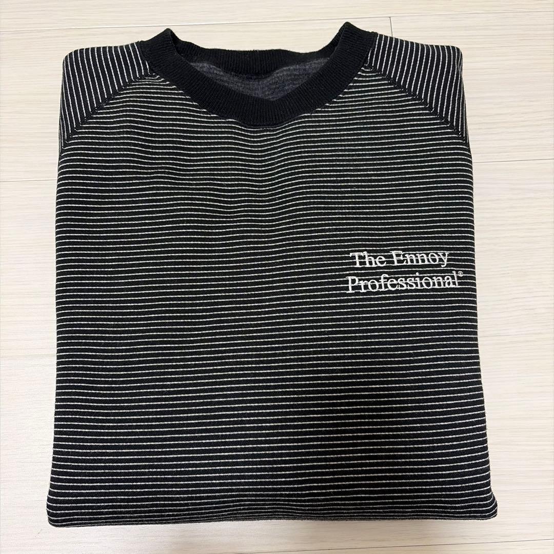 s*n様 24AW ENNOY BORDER CREW NECK SWEAT