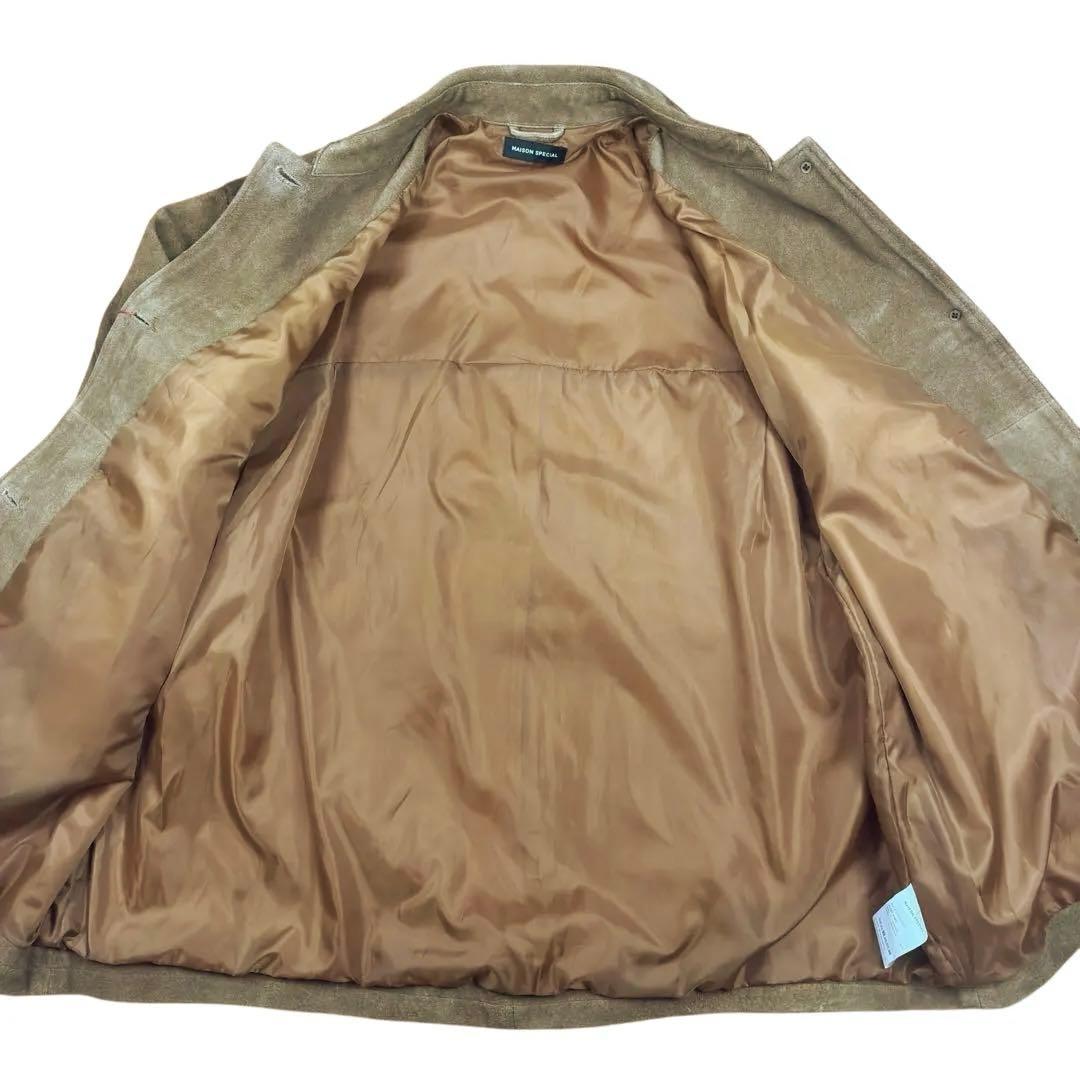 未使用 MAISON SPECIALリアル スエード ジャケット キャメル