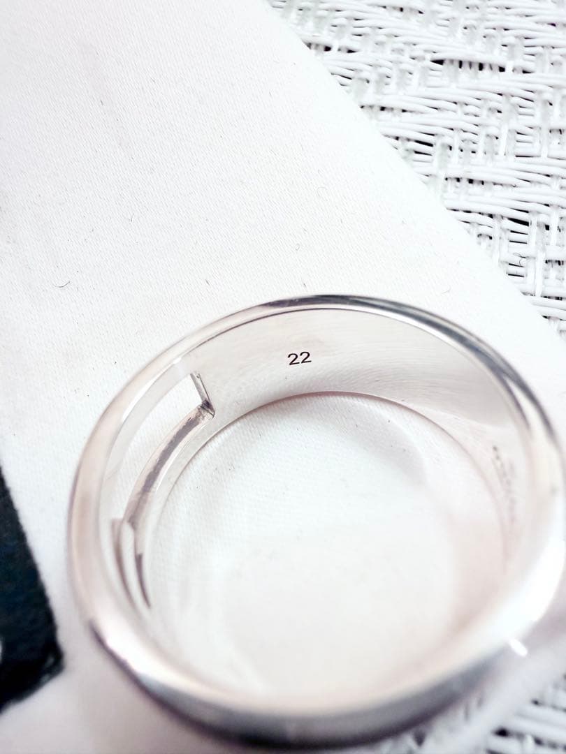 グッチ　指輪　リング　22 ブランデッドG ロゴ 925 研磨洗浄済　21号