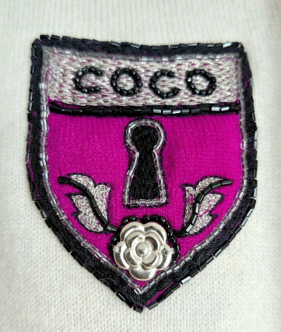 CHANEL ニット セーター ココワッペン [カシミア100%]