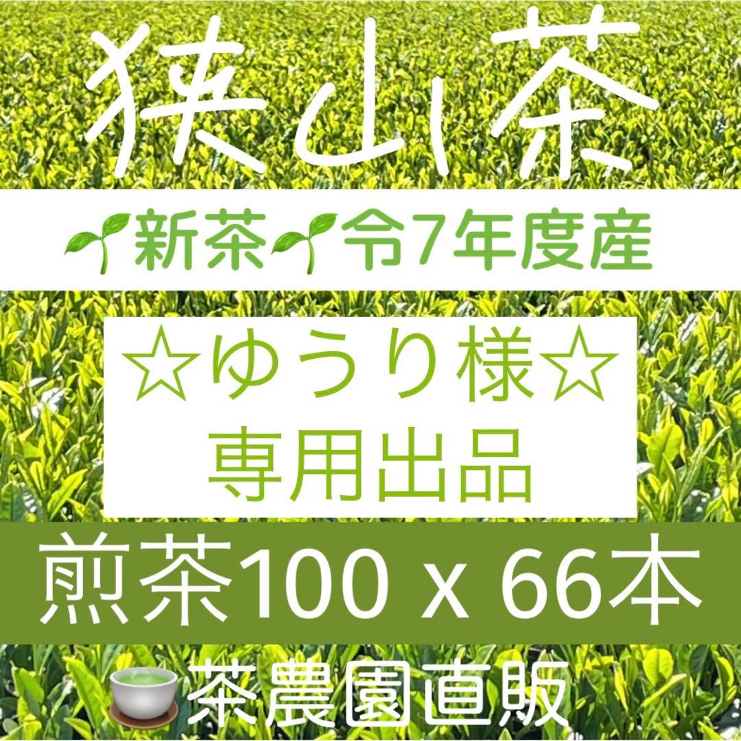 【専用】新茶☆煎茶x66本(令7年産)一番茶☆深蒸し緑茶☆日本茶☆お茶☆狭山茶