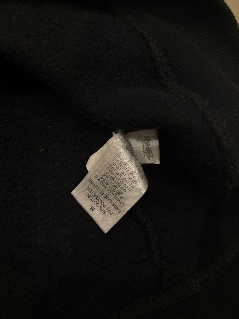 Stussy ウォーリアーマン シャドーマン フードパーカー ブラック