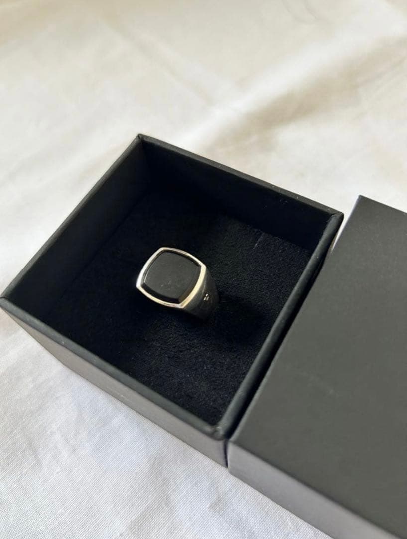 アクセサリー TOMWOOD Cushion Black Onyx Ring