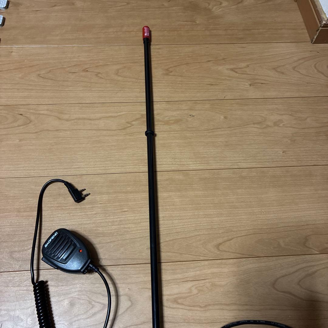 ゆーら‼️ フラッグポール、アンテナ機台とスピーカーマイクセット