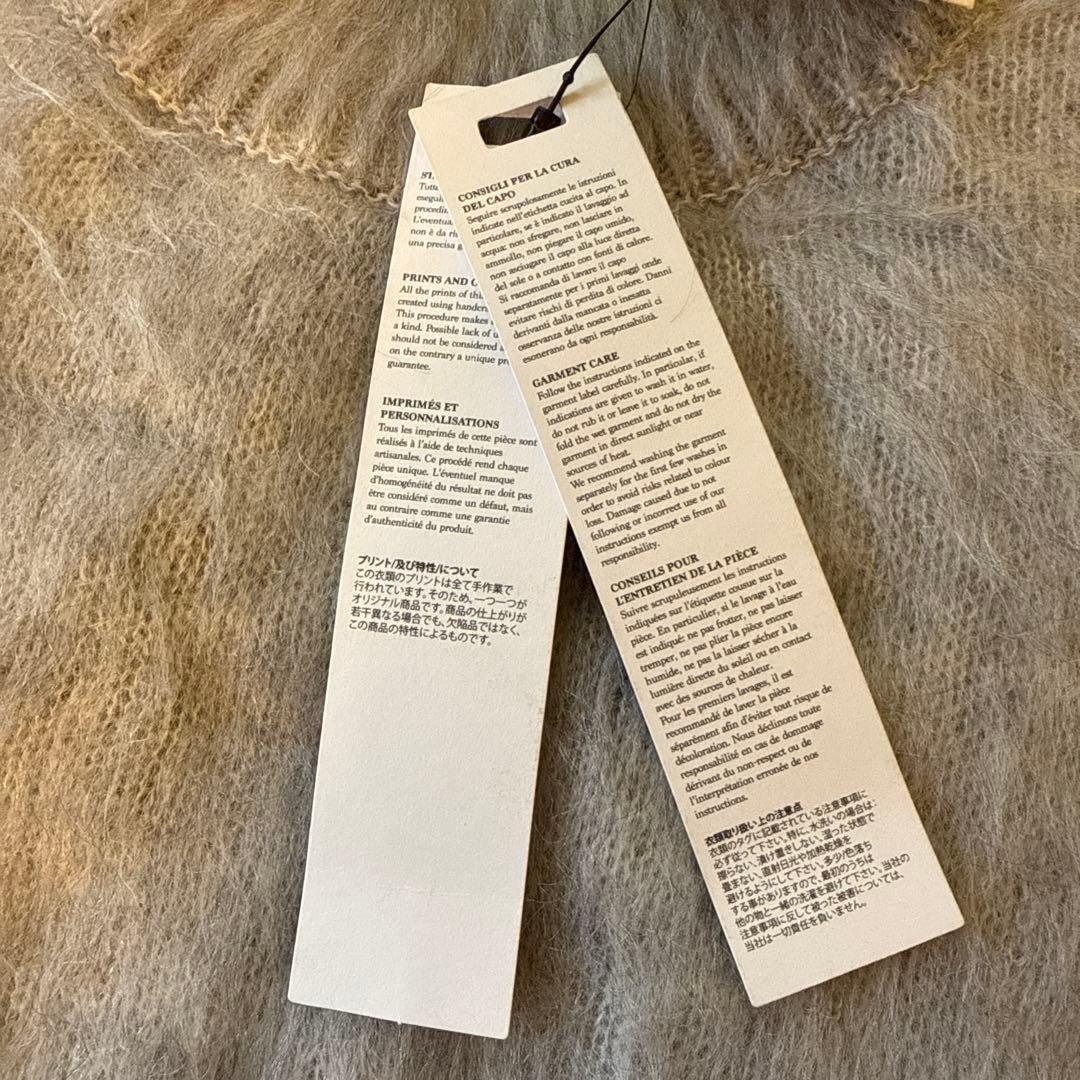 【新品・未使用】オフホワイト モヘアニット