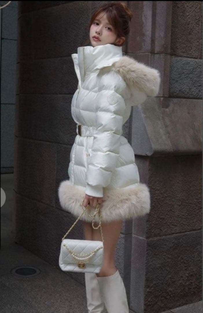 最終値下げ！RANDY カービーファーダウンジャケット IVO M