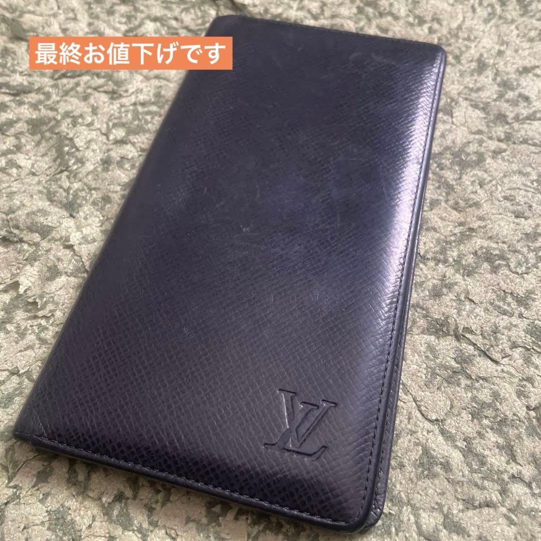 最終値下げ　ルイヴィトン　タイガ　 メンズ長財布　札入れ