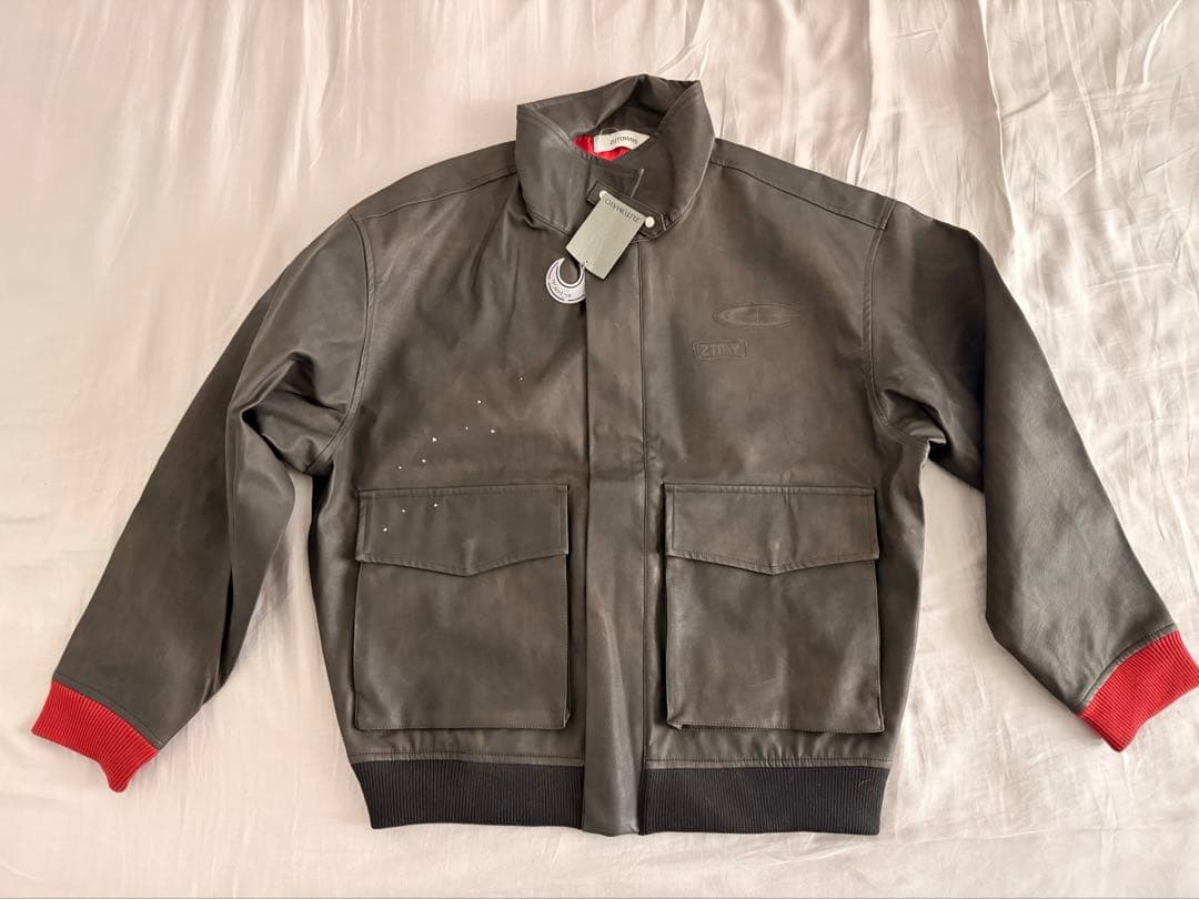 新品タグ付Zutomud Fake Leather Blouson L ずとまよ