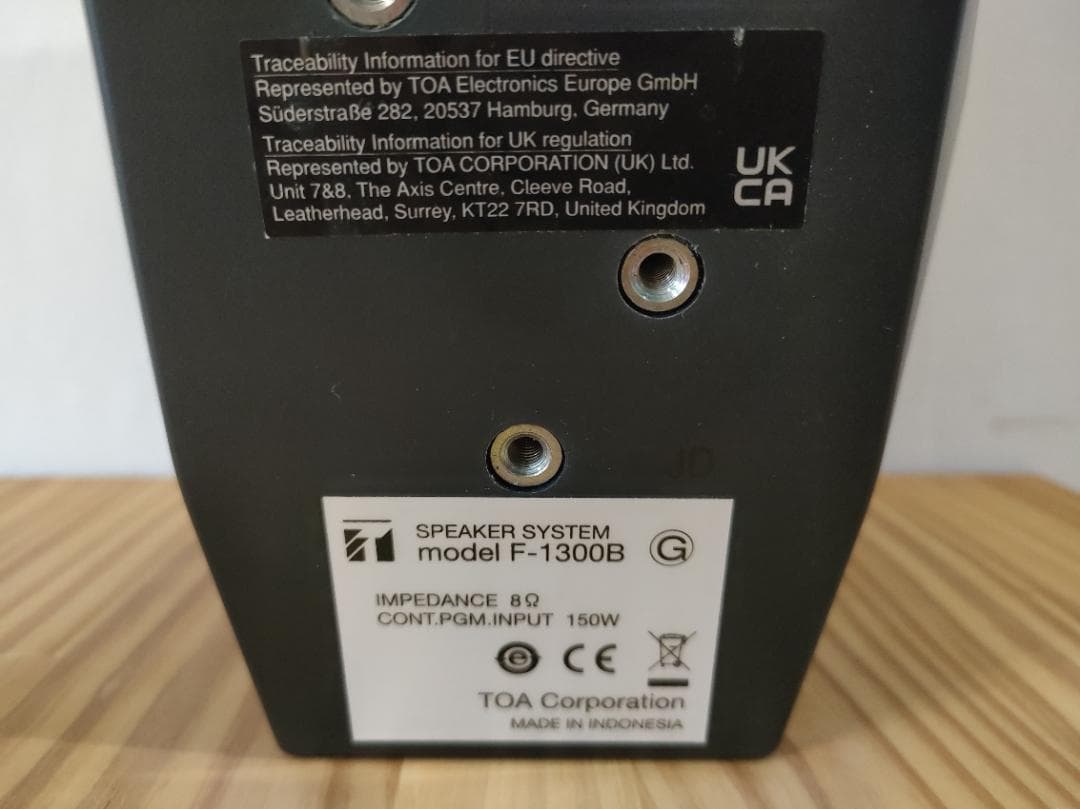 ★値引きセール★新品同様★TOA★コンパクトスピーカー★F-1300B★