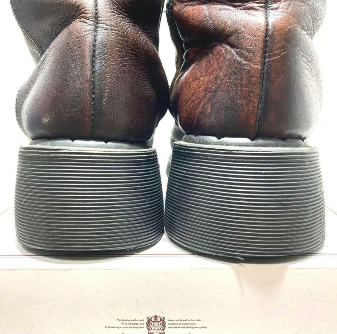 極希少】ドクターマーチン　ロングブーツ　バイカー　パッチワーク　サイドジップ