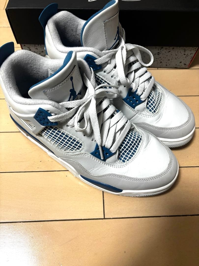靴 Nike Air Jordan 4 Retro Industrial Blue