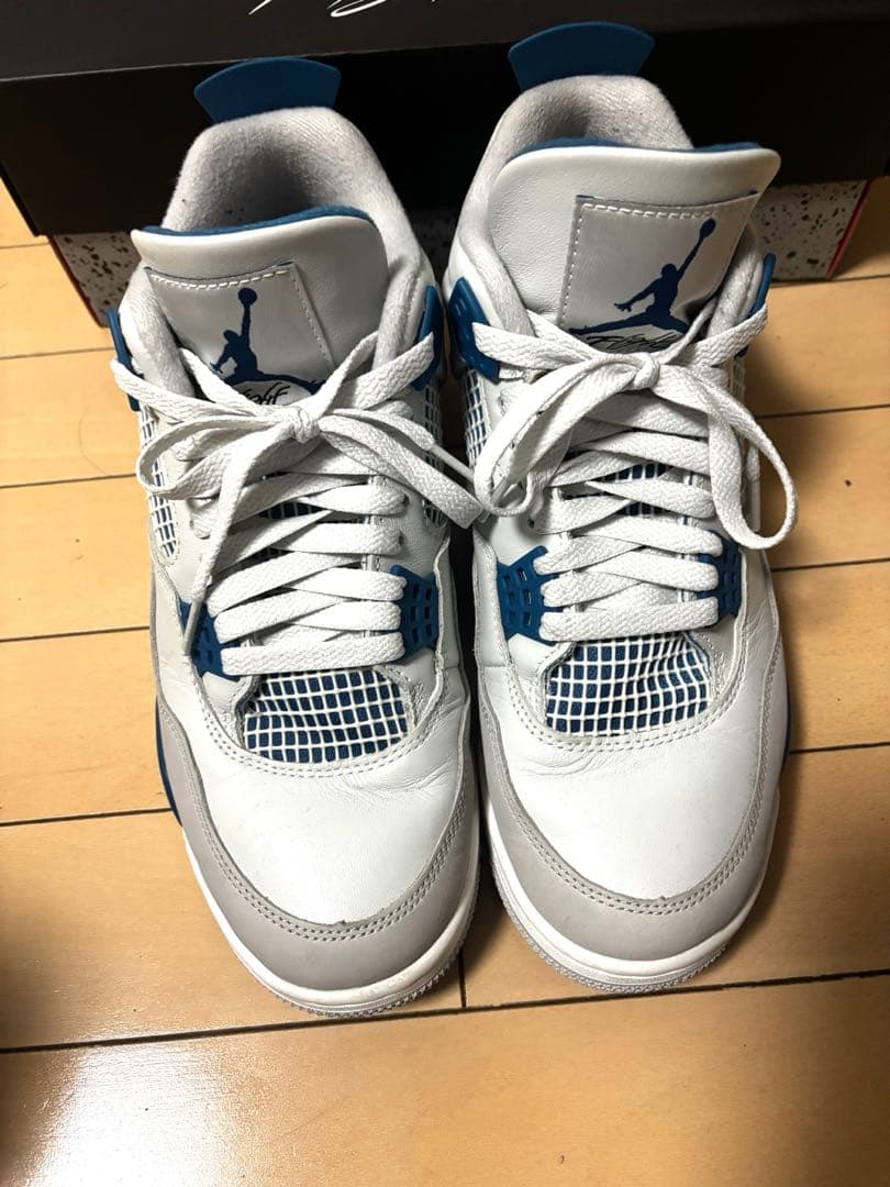 靴 Nike Air Jordan 4 Retro Industrial Blue