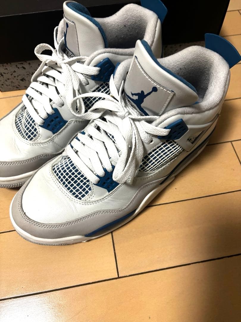 靴 Nike Air Jordan 4 Retro Industrial Blue