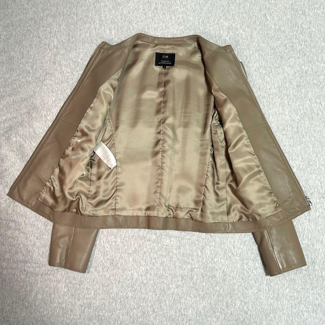 ★最終価格★【即購入可】極美品 23区 レザージャケット 羊革 38