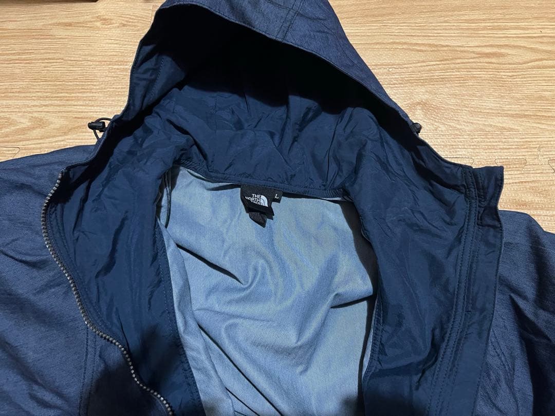ノースフェイス　ナイロンデニムコンパクトジャケット　Lサイズ