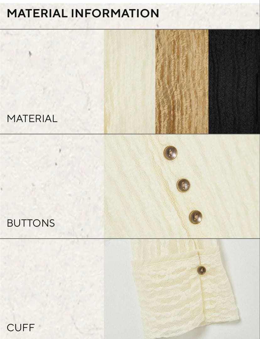 Eaphi TULLE LACE SHIRT長袖シャツ