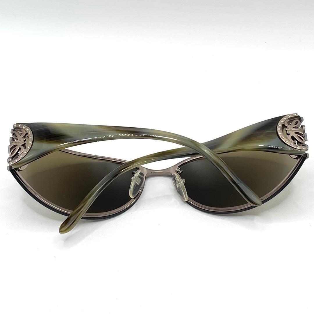 【訳アリ】LOEWE ロエベ アナグラム ラインストーン サングラス