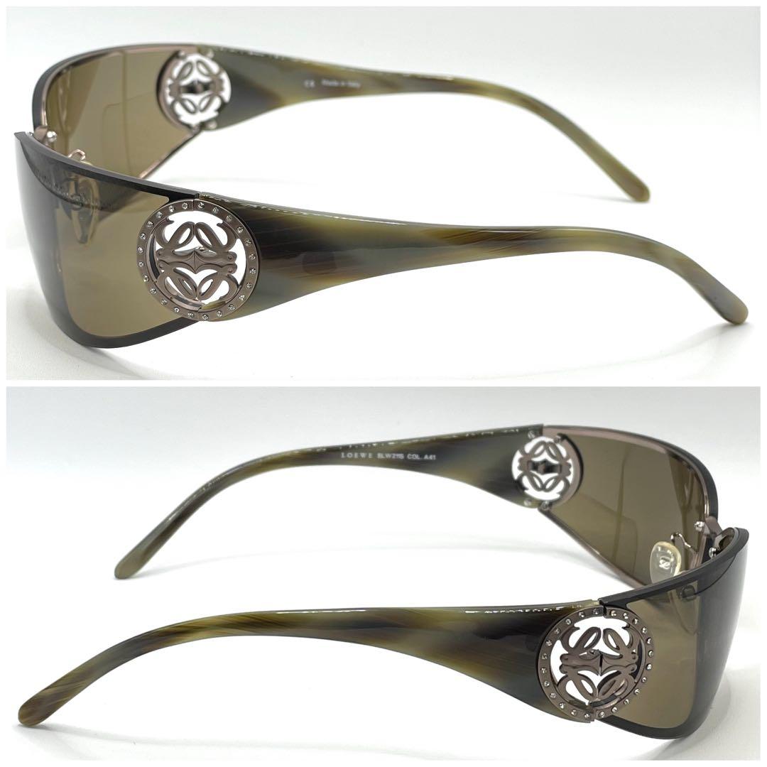 【訳アリ】LOEWE ロエベ アナグラム ラインストーン サングラス