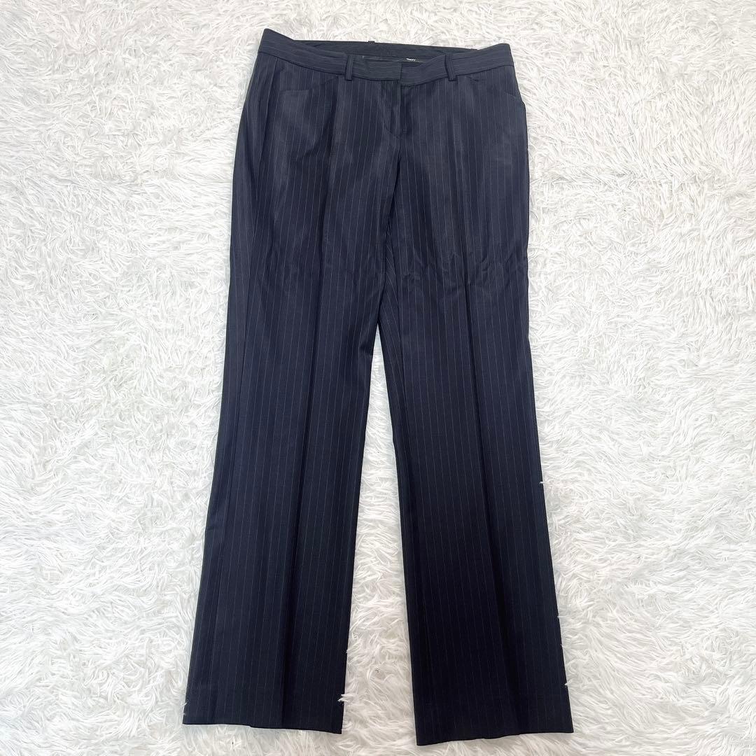 セオリー　セットアップ　スーツ　スリーピース　ストライプ　4サイズ　大きいサイズ