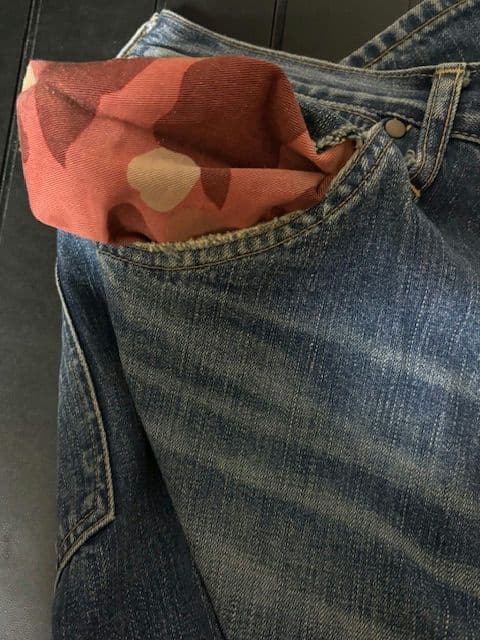 A BATHING APEデニム ロゴペイント