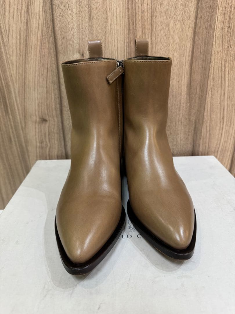 【美品】ブルネロクチネリ Brunello Cucinelli ブーツ レザー