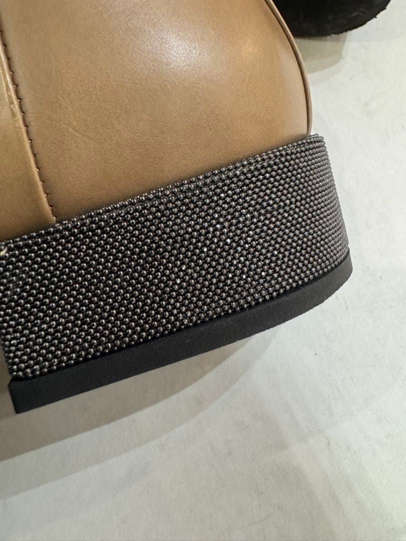 【美品】ブルネロクチネリ Brunello Cucinelli ブーツ レザー