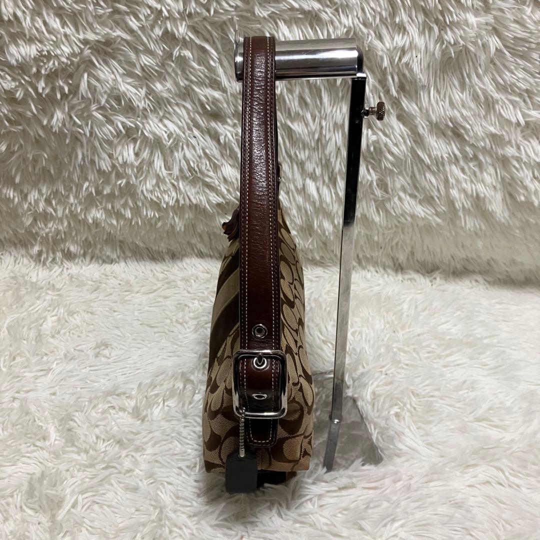 COACH アクセサリーポーチ 8K09 シグネチャー ストライプ チャーム