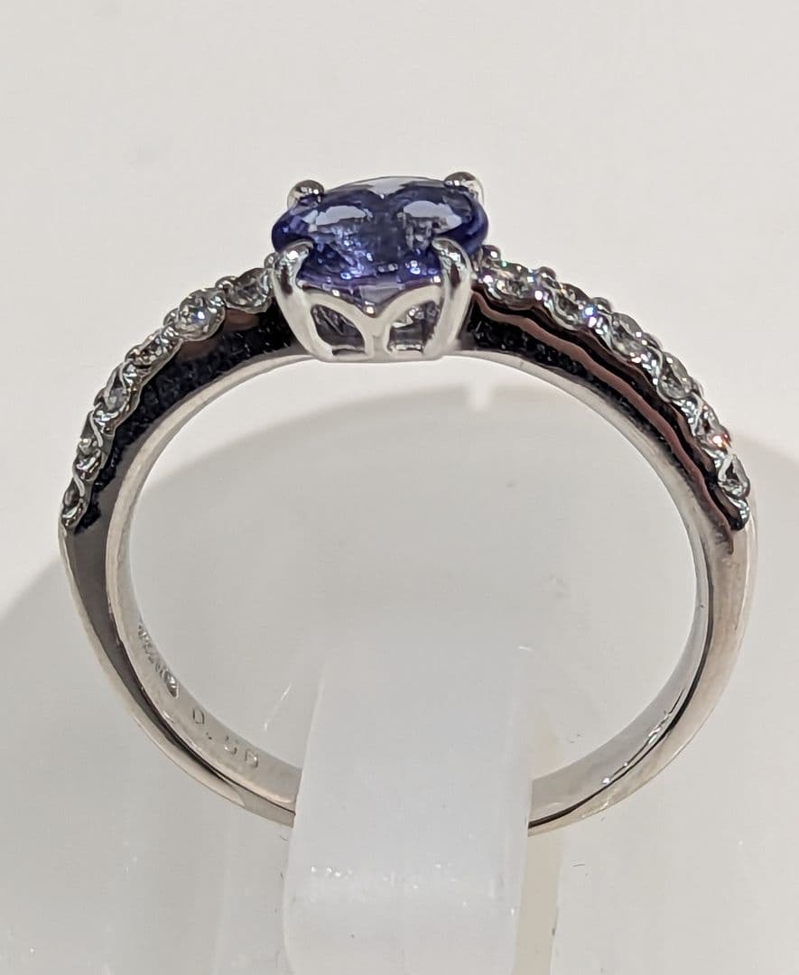 Ｋ18WG/タンザナイト/ダイヤモンドリング