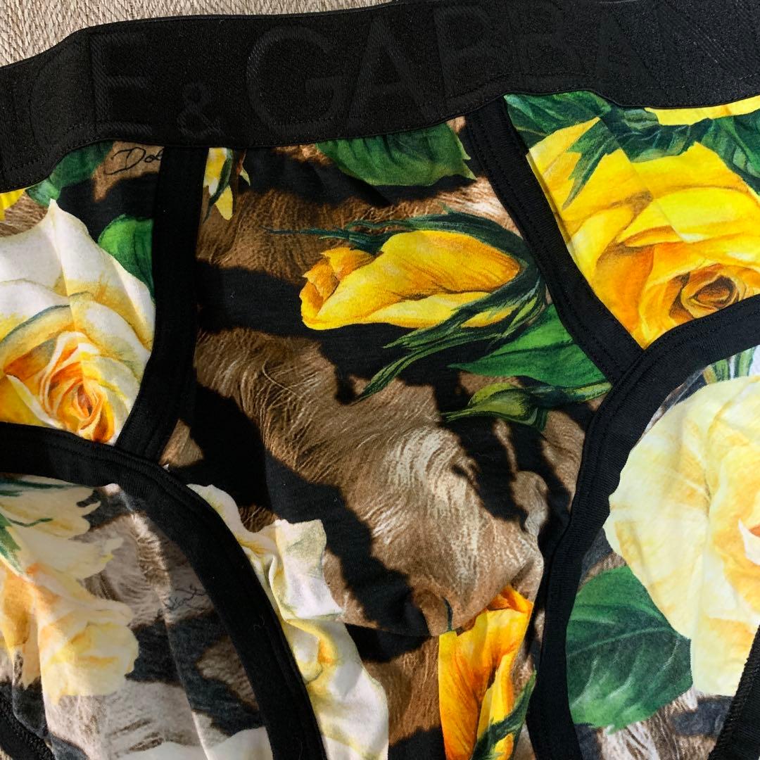 新品 DOLCE & GABBANA フローラルプリント ブリーフ パンツ