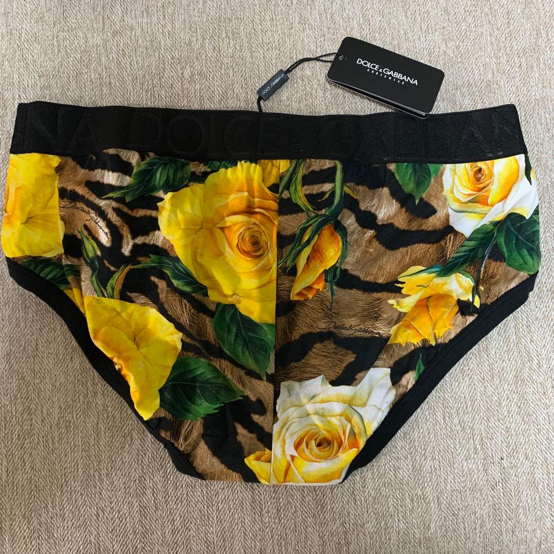 新品 DOLCE & GABBANA フローラルプリント ブリーフ パンツ