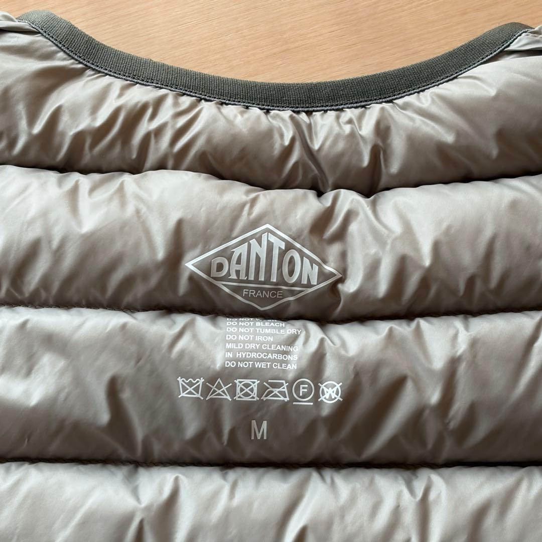 ♡美品♡DANTON ダウンキルティングベスト オリーブカーキ Mサイズ