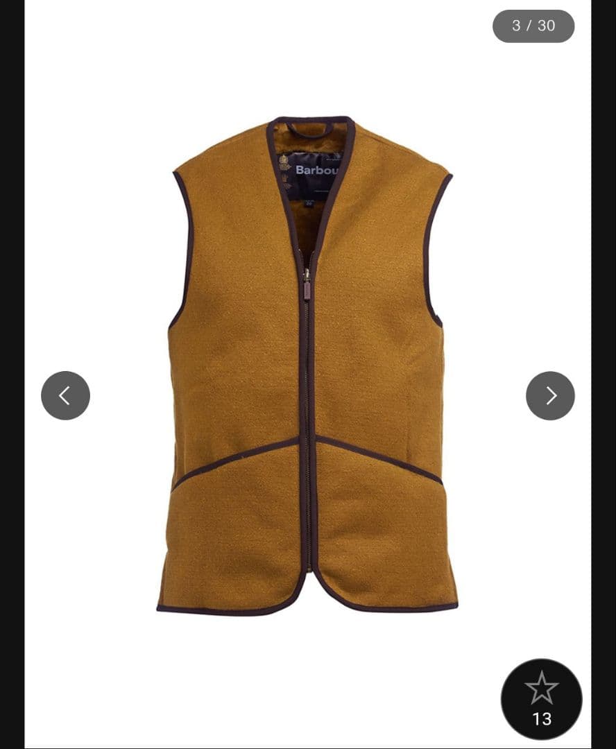 Barbour バブアー　ライナーベスト　CL　size 36