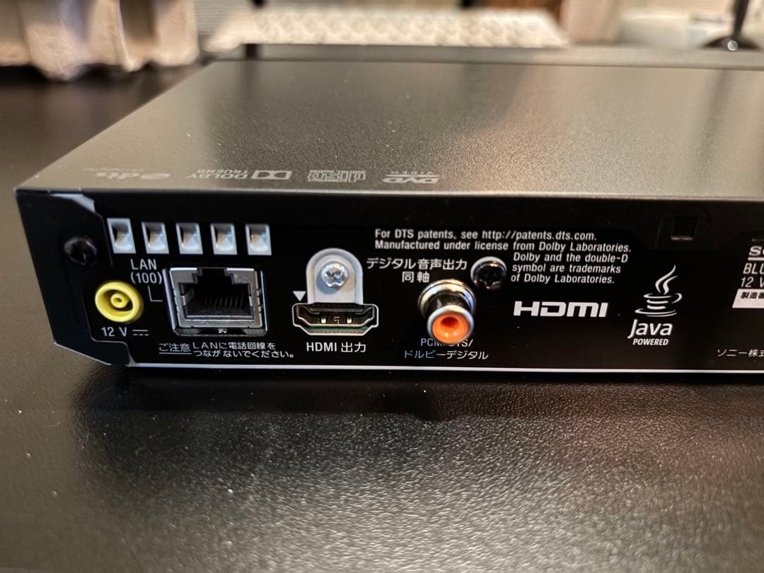 SONY ブルーレイ・ディスク/DVDプレイヤー　BDP-S1500