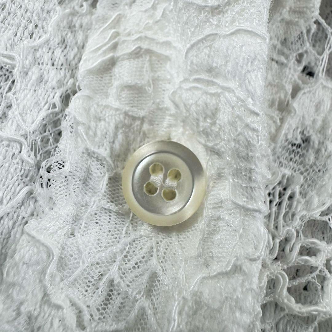 完売品 25ss✨ジャーナルスタンダード レサージュ レースショートシャツ 白