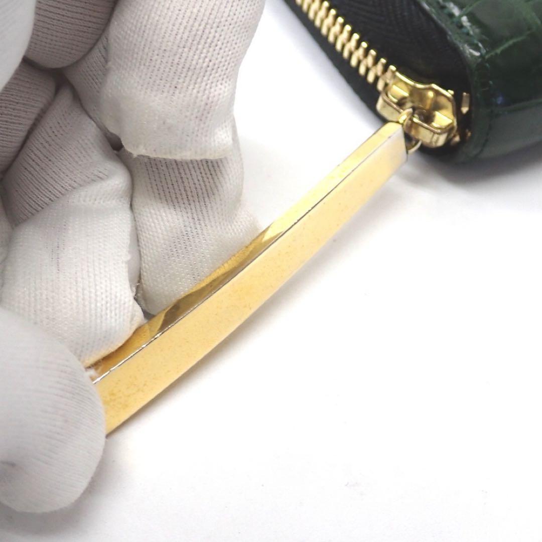 ま*る様 池田工芸 ティラノクロコダイル 緑　財布 80周年記念クロコ