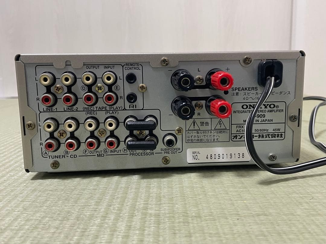 ONKYO A-909　MD-105 ミニコンポ シルバー　即日発送！