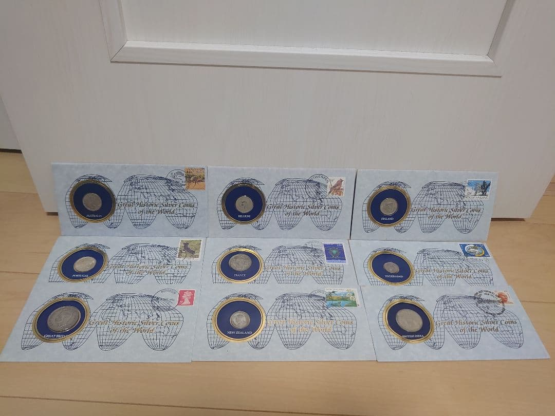 フランクリンミント、世界の歴史的な銀貨9枚