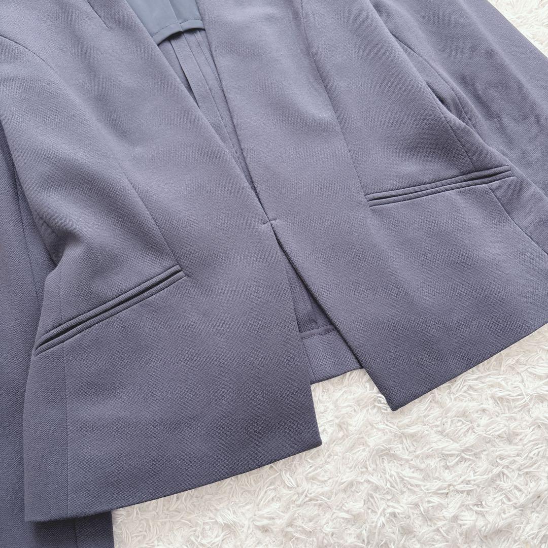 美品✨NEMIKA パンツスーツ ネイビー ストレッチ レリアン オケージョン