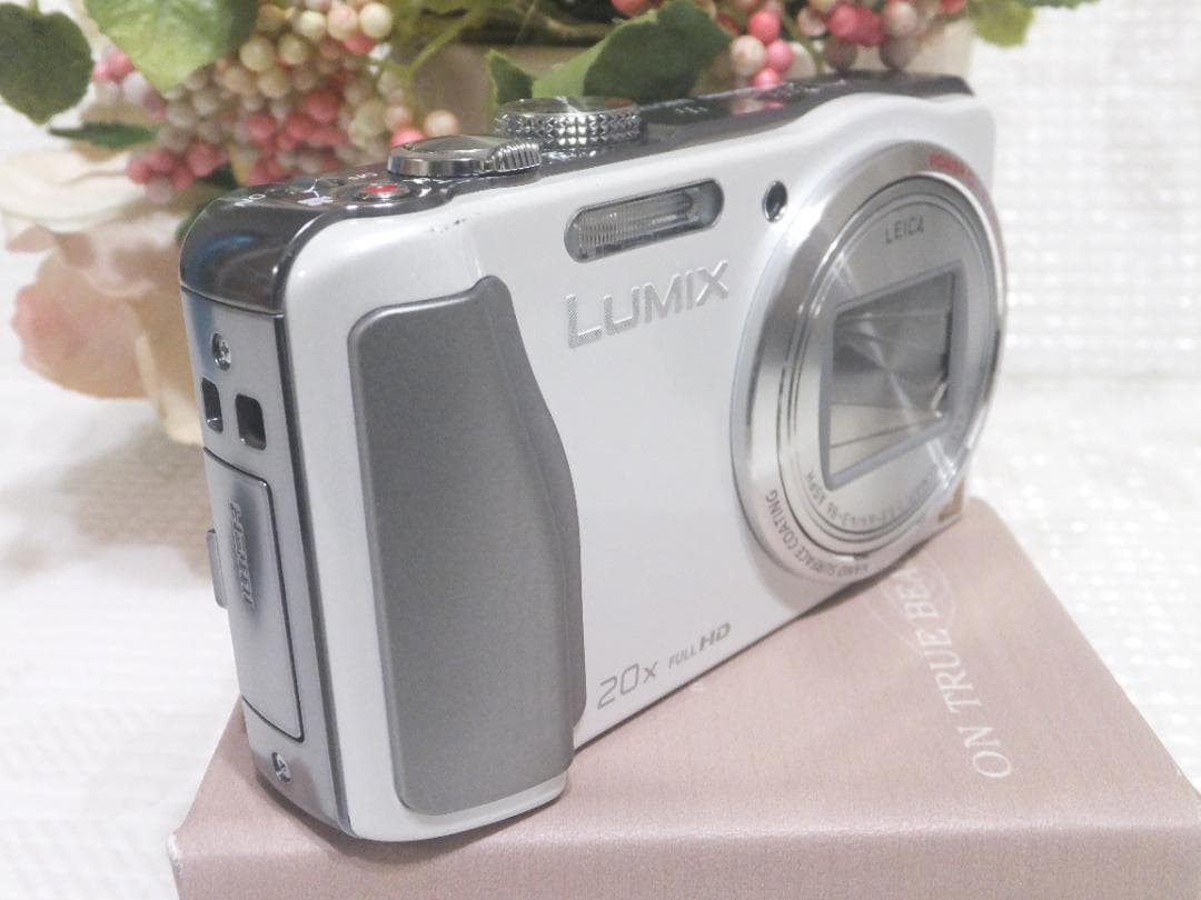 作動品 パナソニック LUMIX DMC TZ30 ホワイト 純正バッテリー付属