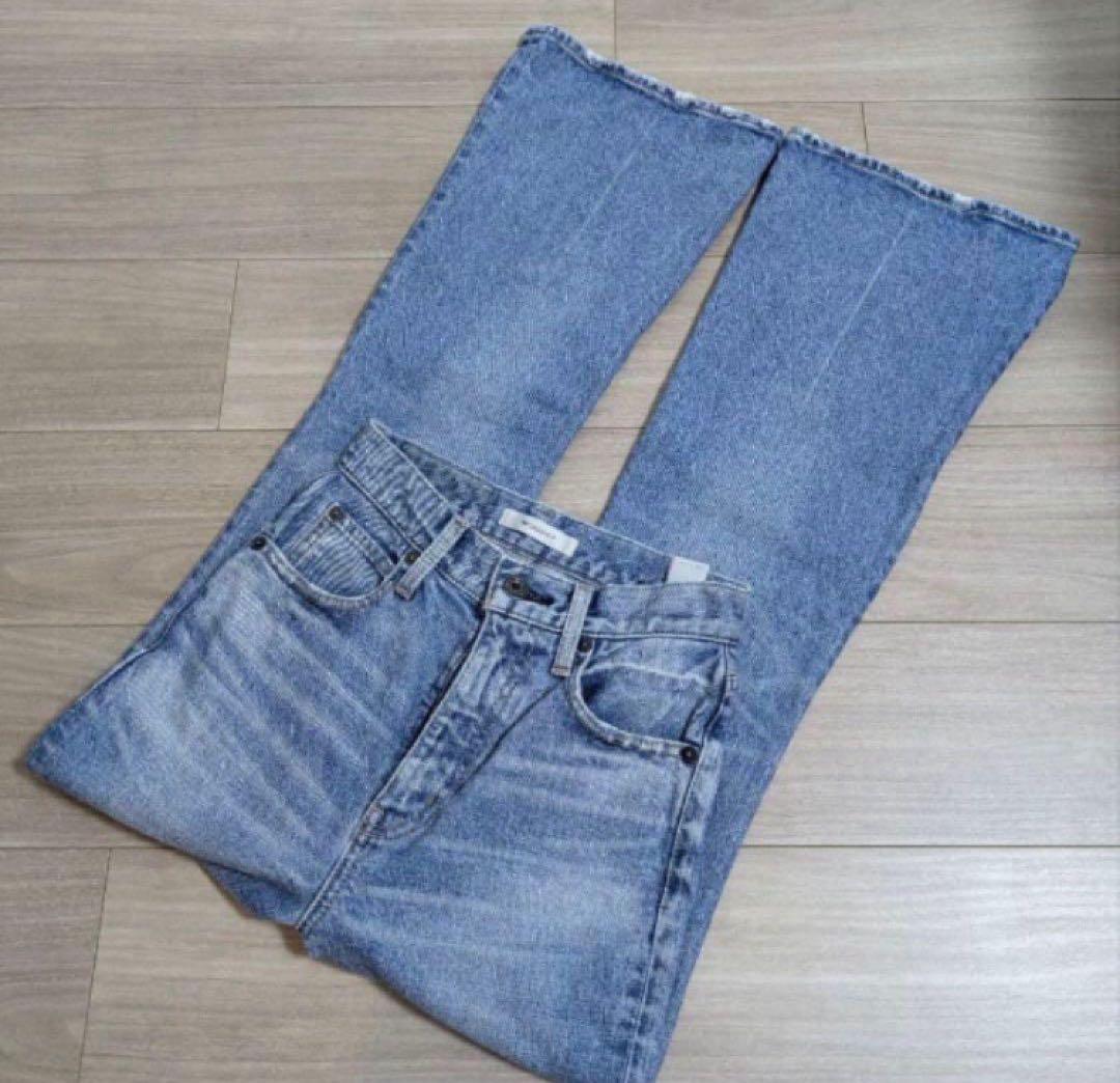 【moussy】 MVS FLARE フレア DENIM デニム 25 y2k