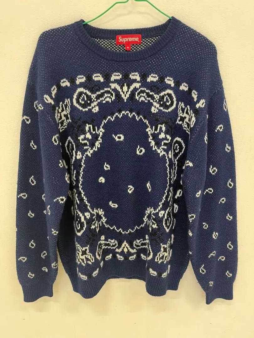 トップス Supreme 19SS Bandana Sweater Knit